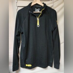 Under Armour Men's Black Pullover with Yellow Accents